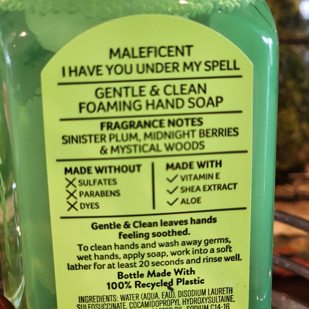 ❌️❌️SOLDOUT❌️❌Disney Villains Maleficent Foaming Hand Soap Bath & Body Works - Picture 8 of 13